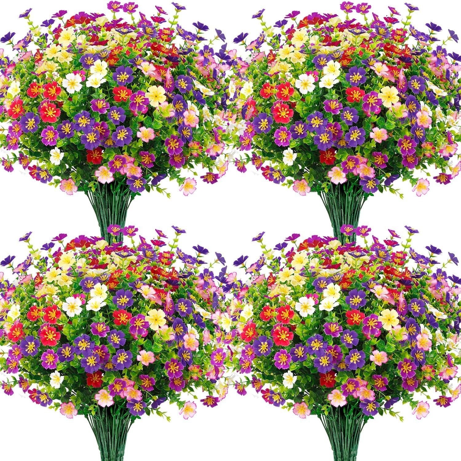 Realistic 24 Bundle Silk Flowers – Maintenance-Free for Stunning Home Decor