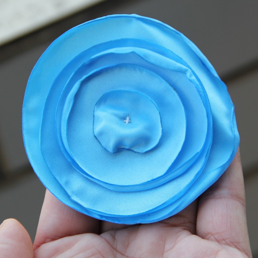 7.5cm Fabric Flower Handmade Cloth Flowers Hand DIY Material Wedding Accessories