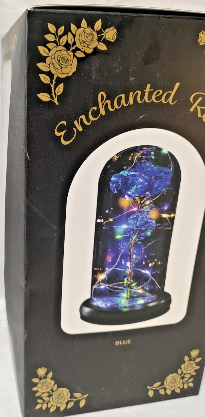 Galaxy Artificial Rose, Forever Enchanted Flowers with Colorful LED Light in