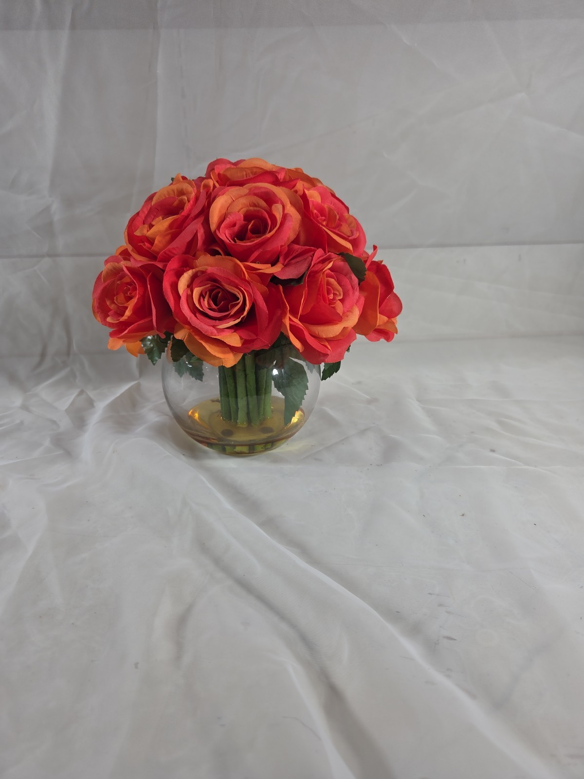 Beautiful, MCM Style, Faux, Silk, Flowers.