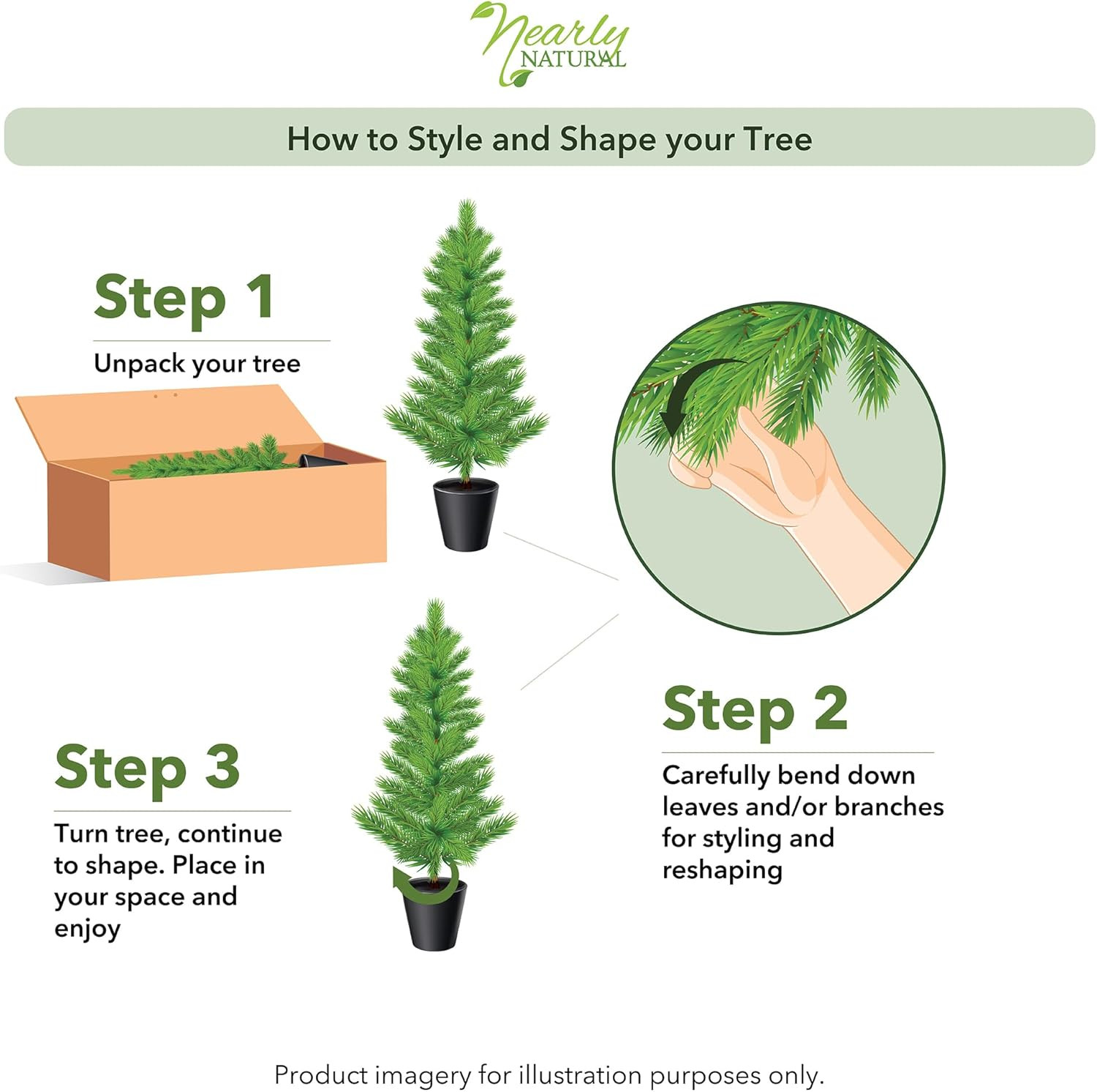 3Ft. Mini Cedar Pine Artificial Tree (Indoor/Outdoor)