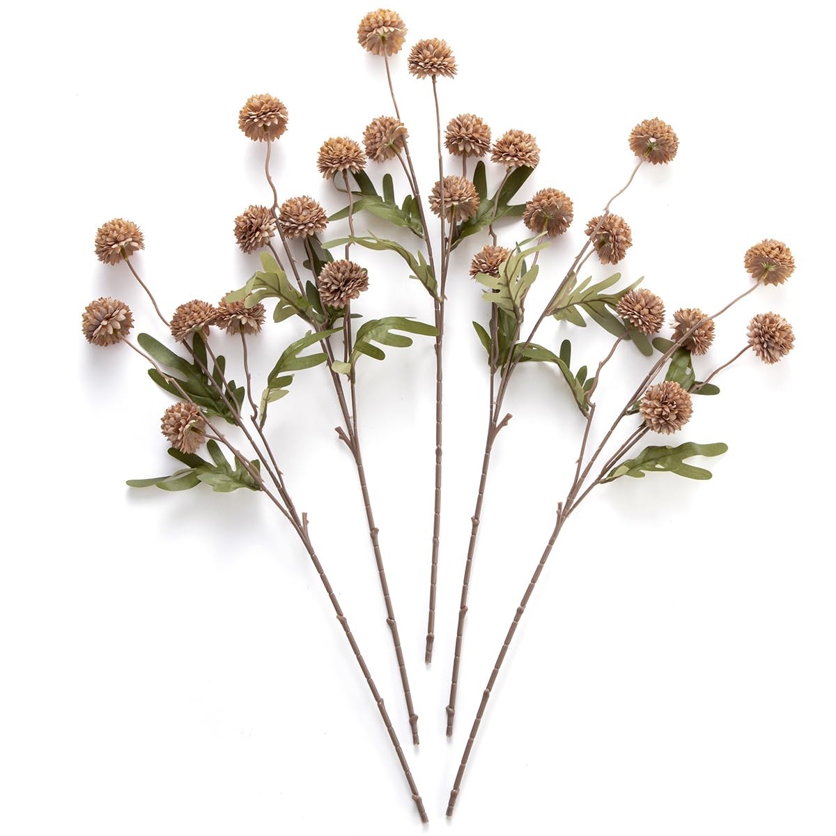 Artificial Kiku Flower – 5 Pcs Fake Pompon Mums Silk Small Chrysanthemum Faux…