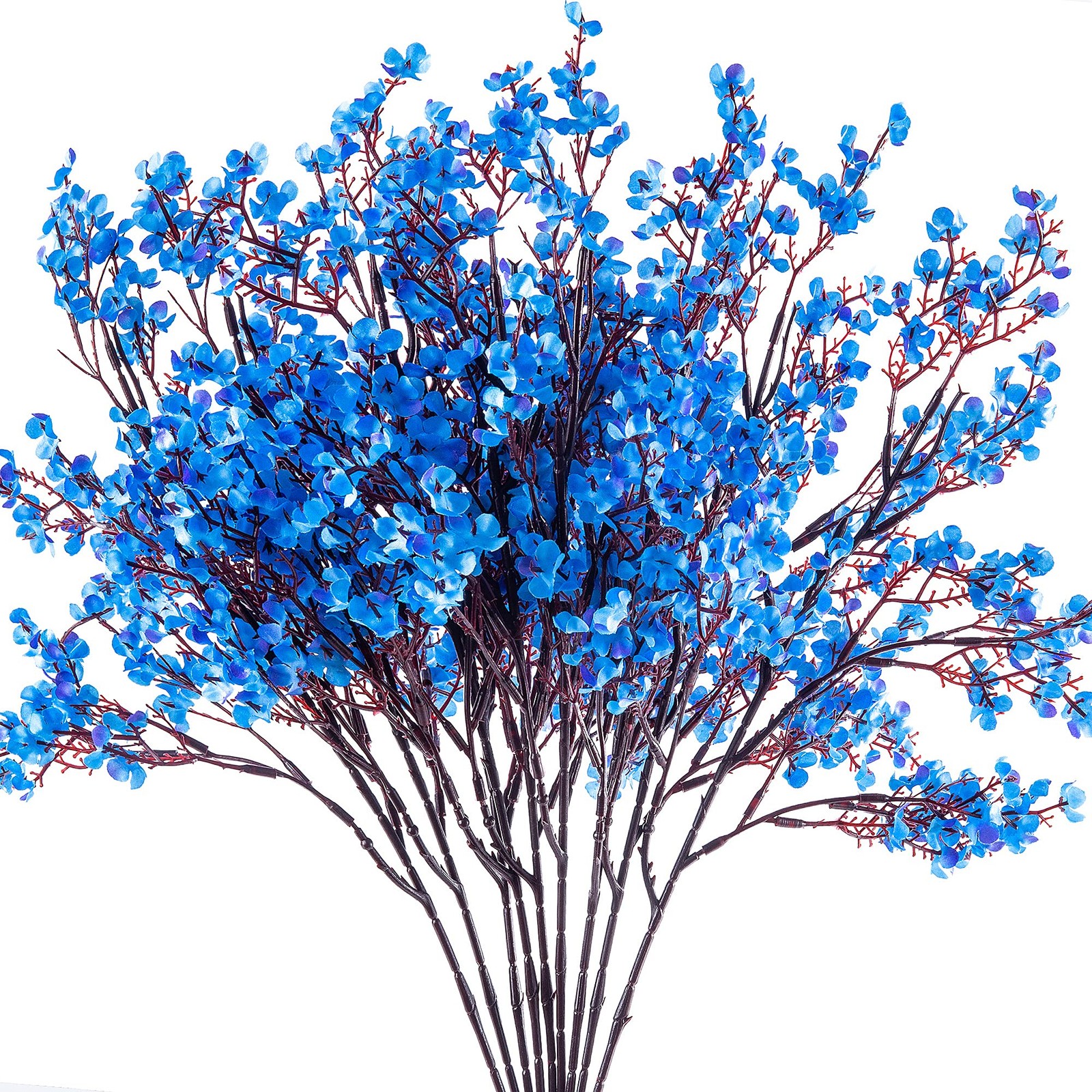 5 PCS Beige Brown Babys Breath Artificial Silk Fake Flower Wedding Decor