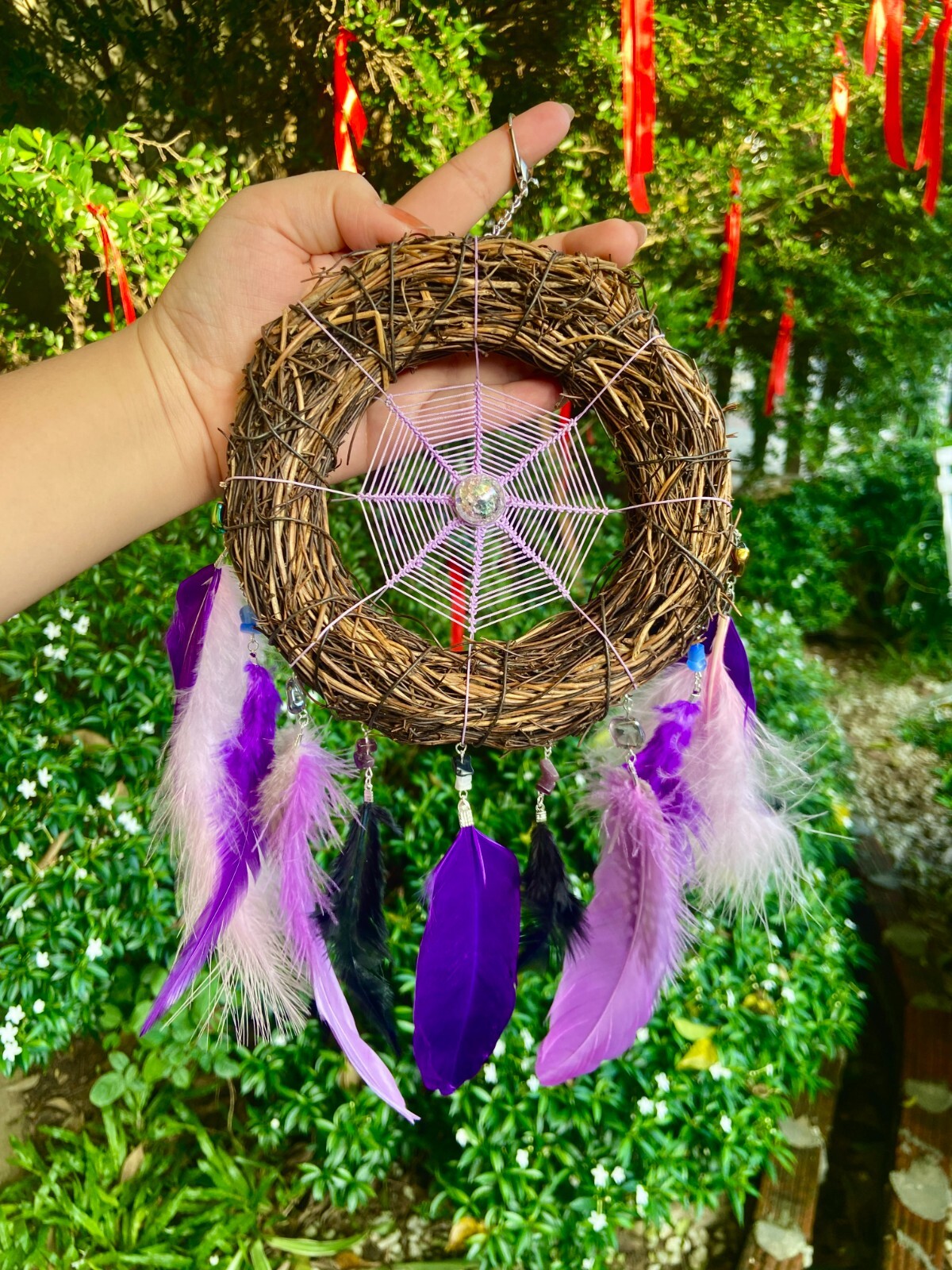 Large bird’s nest dream catcher, Unique dream catcher, Mystical Bird Nest Dream