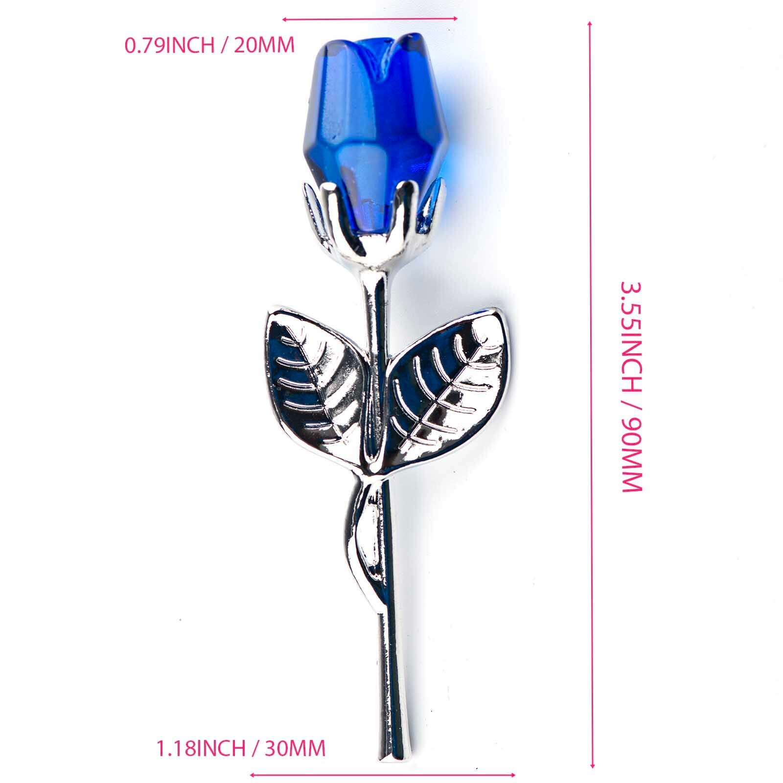 Crystal Rose Eternal Flower Figurine Gift for Women on Birthday, Mother’s Day..