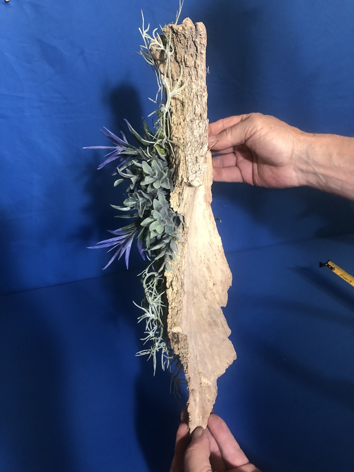 Home Decor Bathroom Wall Art Real Bark Artificial Air Plant Handmade USA