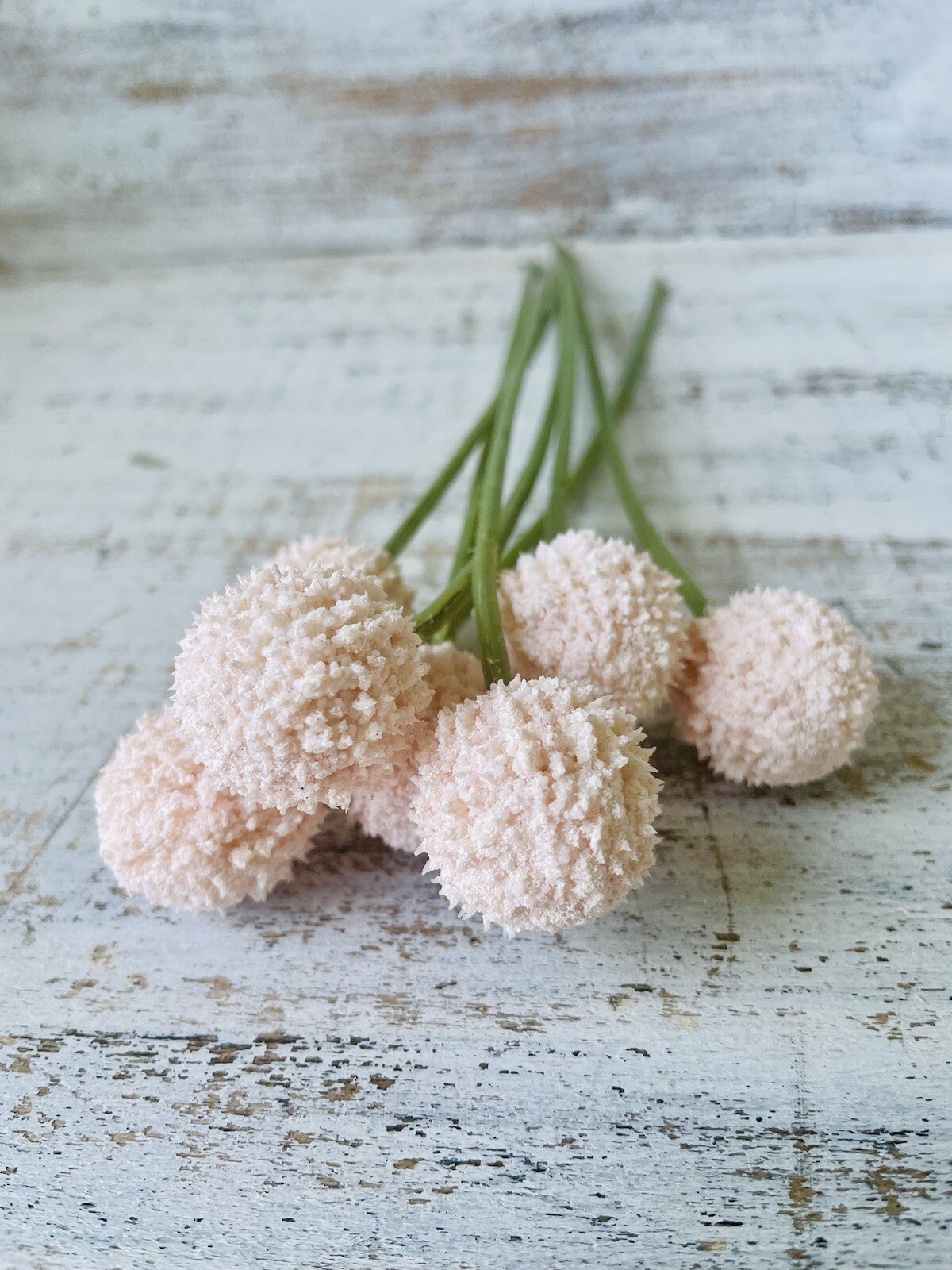 Pink Billy Ball Country Flower Bouquet New