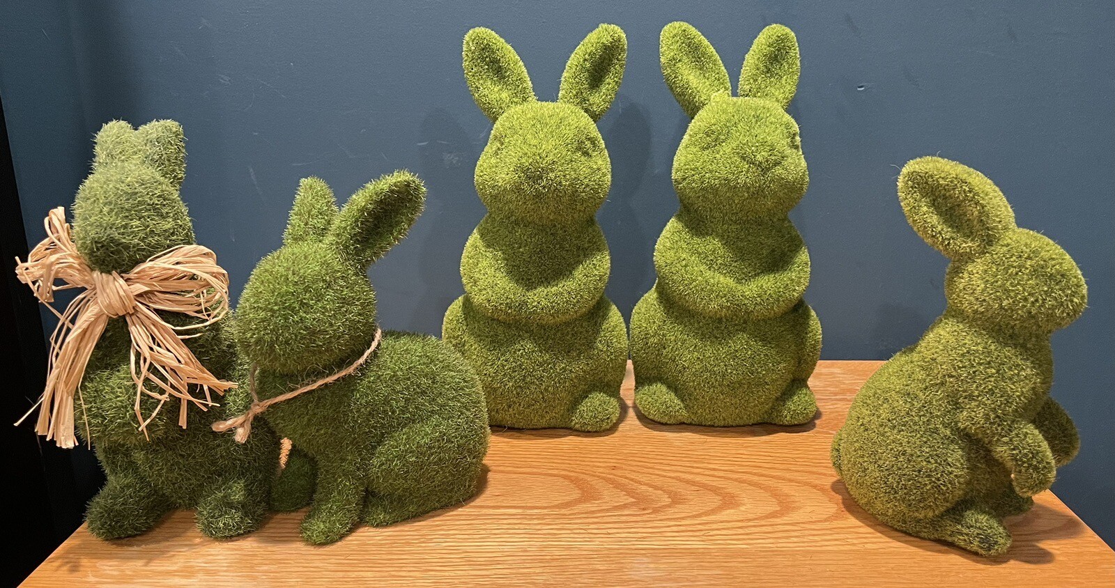 Easter Rabbit Bunny Green Artificial Grass Spring Decoration Bundle