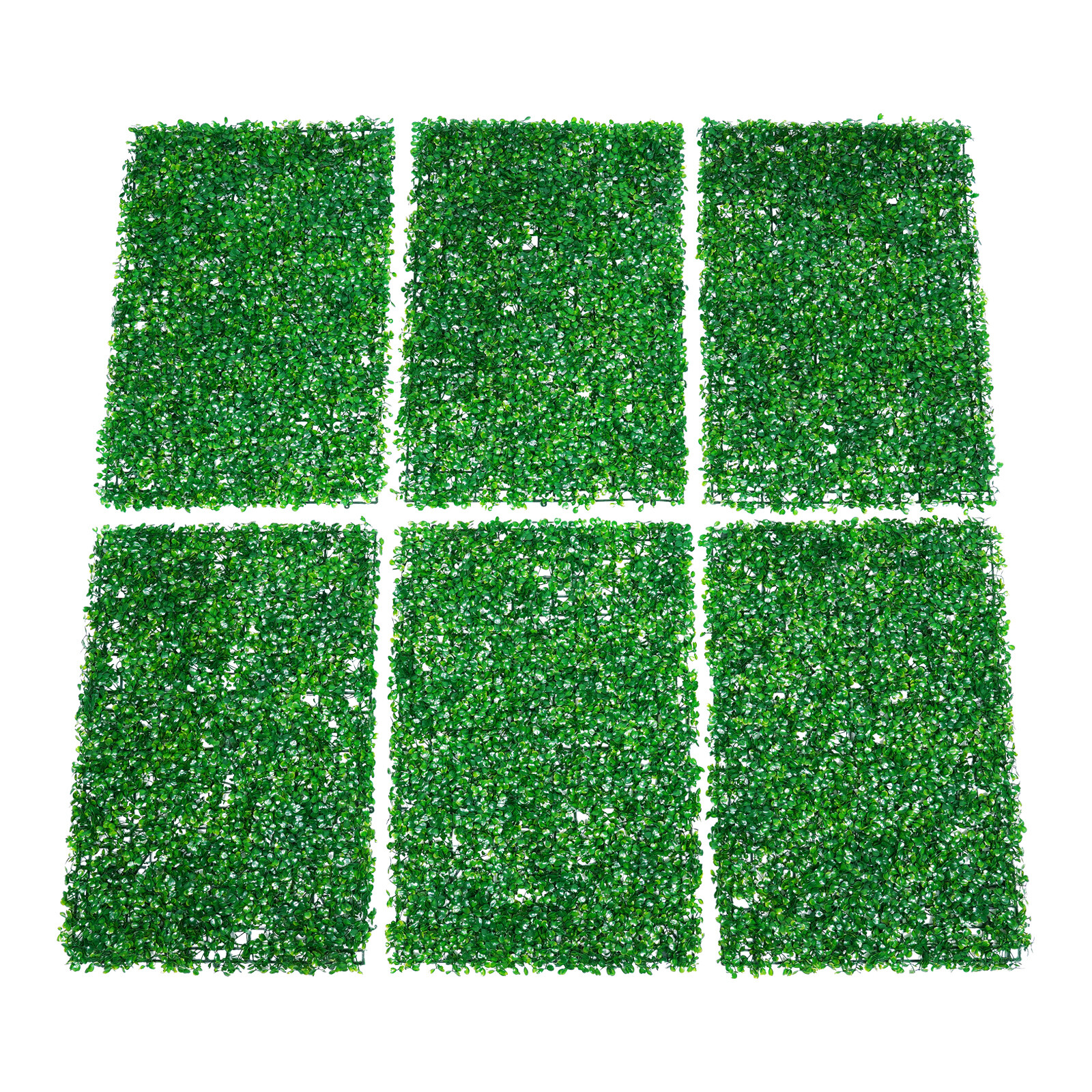 12pcs 60cmx40cm Artificial Wall Hedge Mat Plant Panels Outdoor Grass Fence Mat