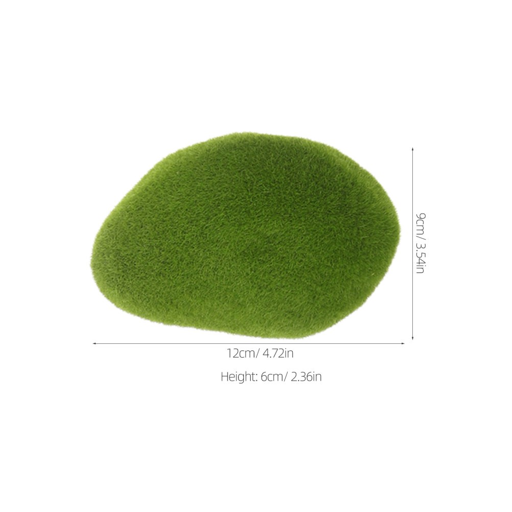 20 Pcs Simulation Moss Stone Realistic Artificial Rocks Decorative Faux