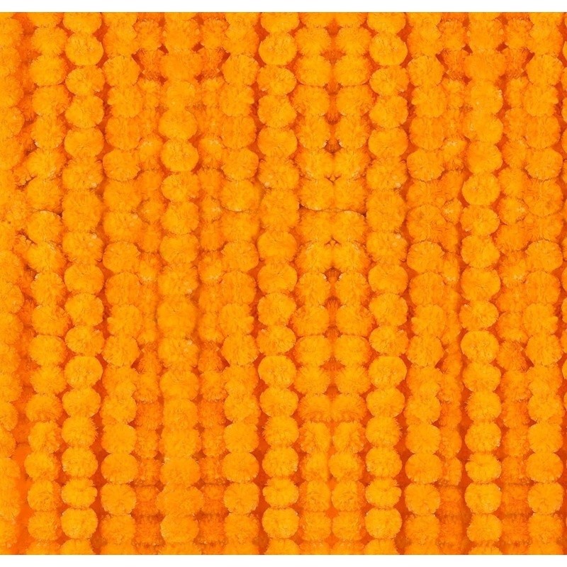 Artificial Flower Strings Garland 5 Pcs Marigold Wedding Diwali Party Decoration