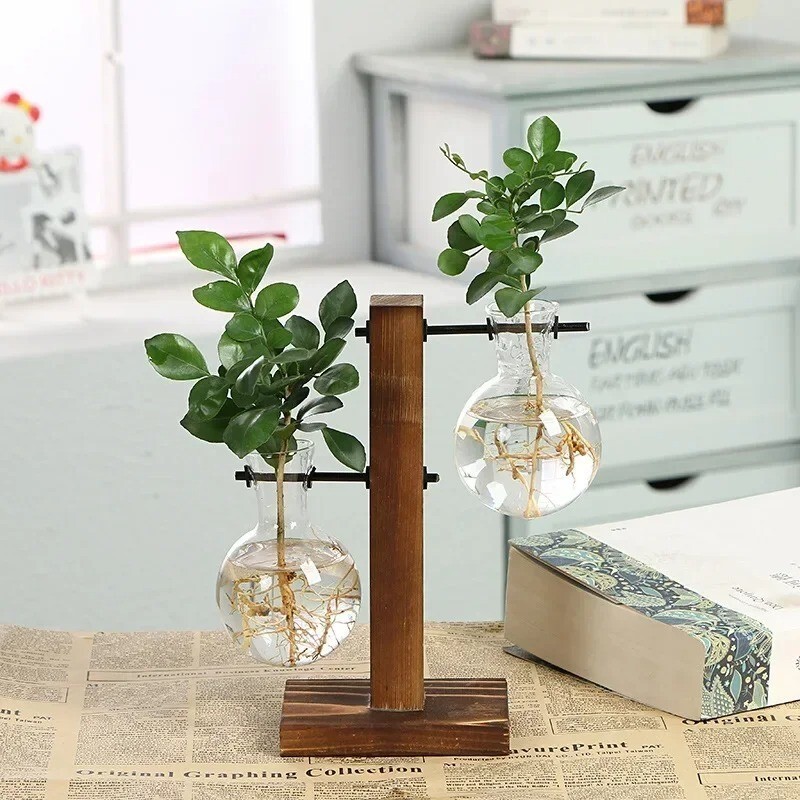 Terrarium Vasevase Decoration Home Bonsai Flower Plant Vases Vintage Flower Pot