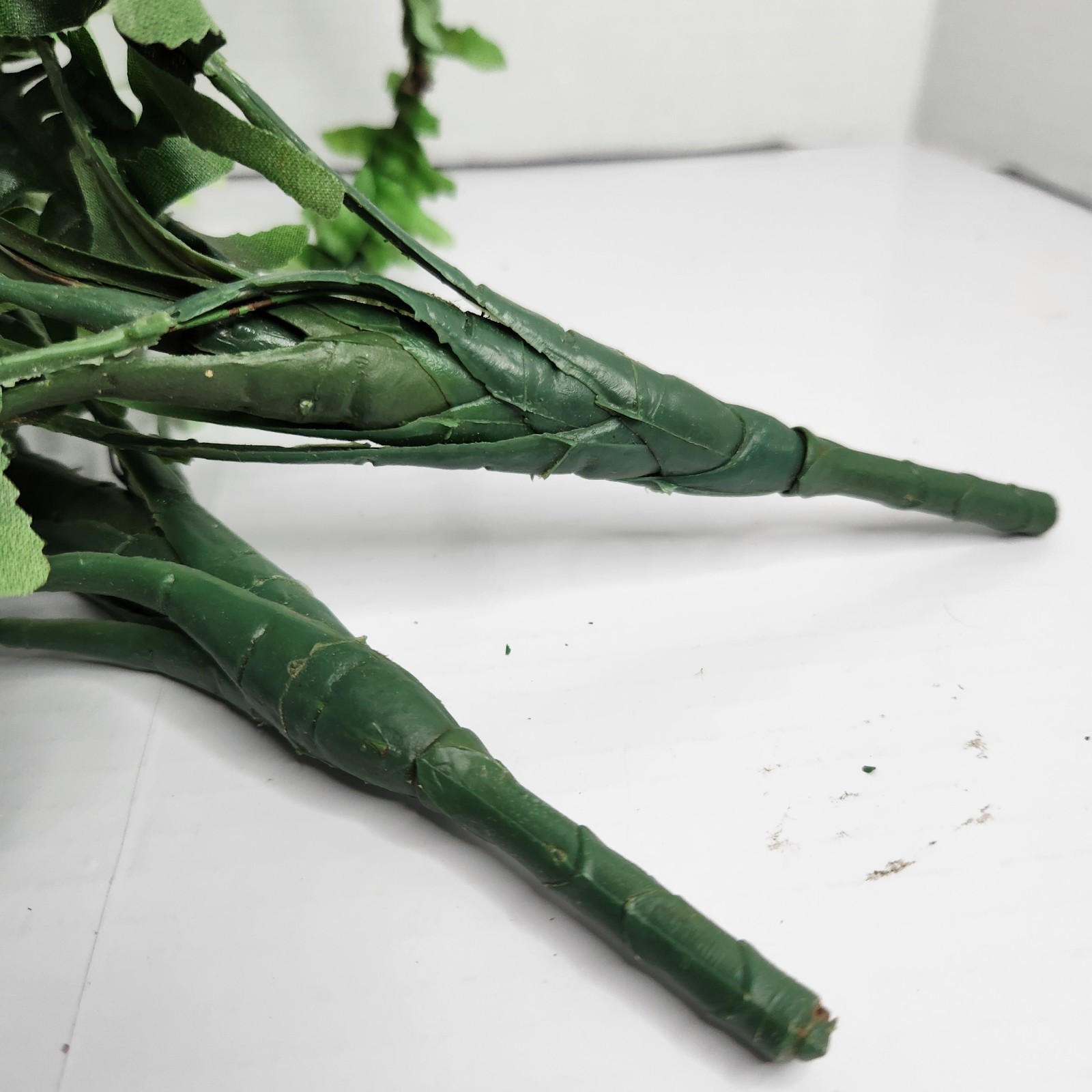 Artificial Fern Spray Greenery Faux Silk Plant Lot 2 Boston Fern Leaves Decor