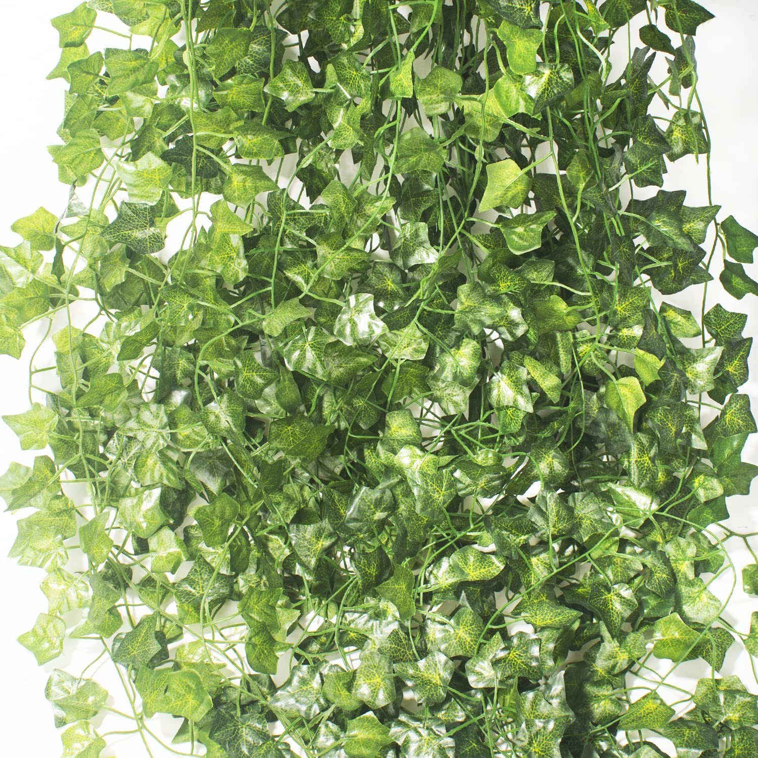 24 Pack Artificial Ivy Leaves Garland – Greenery Hanging Vines for Wedding & Hom