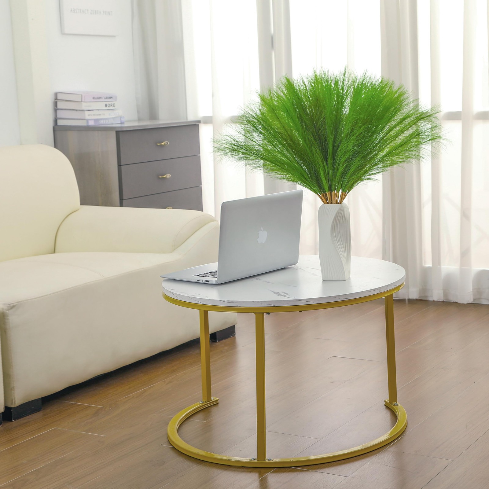 30pcs 22″ Green Pampas Grass – Faux Pampas Grass Decor Artificial Pampas Gras…