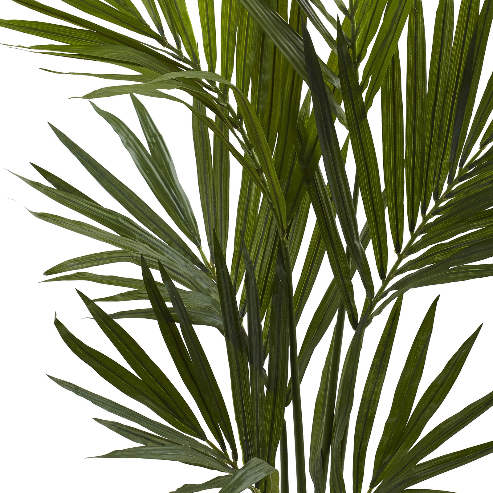 Nearly Natural 4ft Kentia Palm Silk Tree in Green