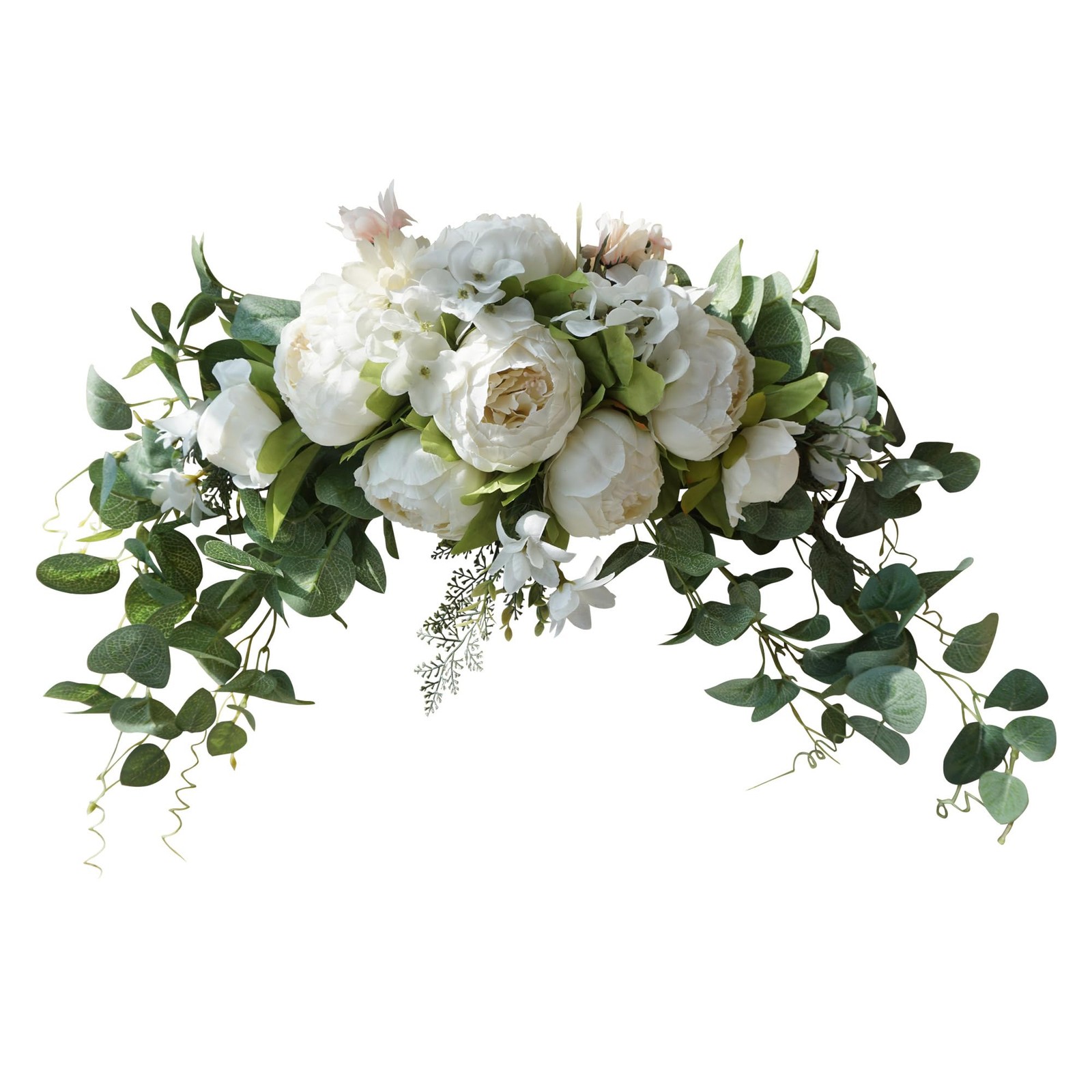 Wedding Arch Flowers, 30 Inch Rustic Artificial Floral Swag for Door Lintel, …