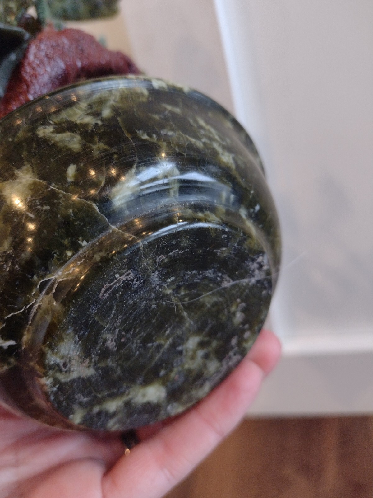 Vintage Bonsai Blossom Flower Tree Jade Agate Quartz Stone Glass Gorgeous 10″