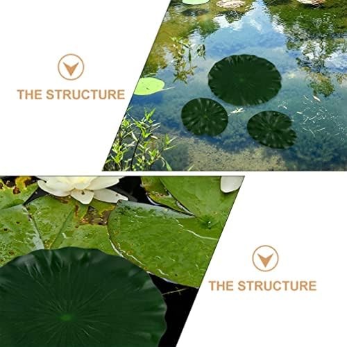 Lily Pads for Ponds Artificial Floating Foam Lotus Leaves, 2PCS Realistic Wat…