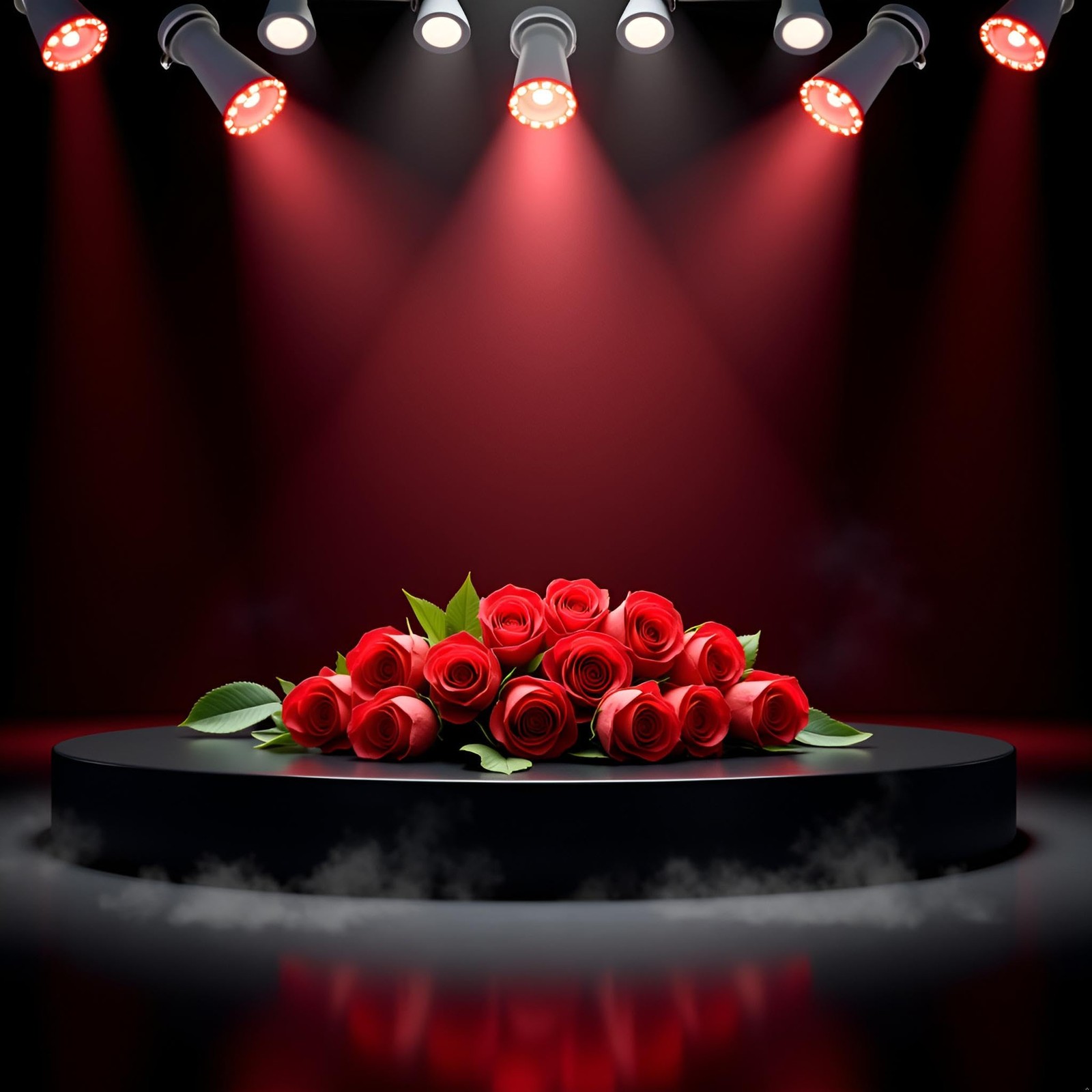 5Pcs Red Rose – Instant Blooming Flower Trick for Close-Up , Collapsible Stag…