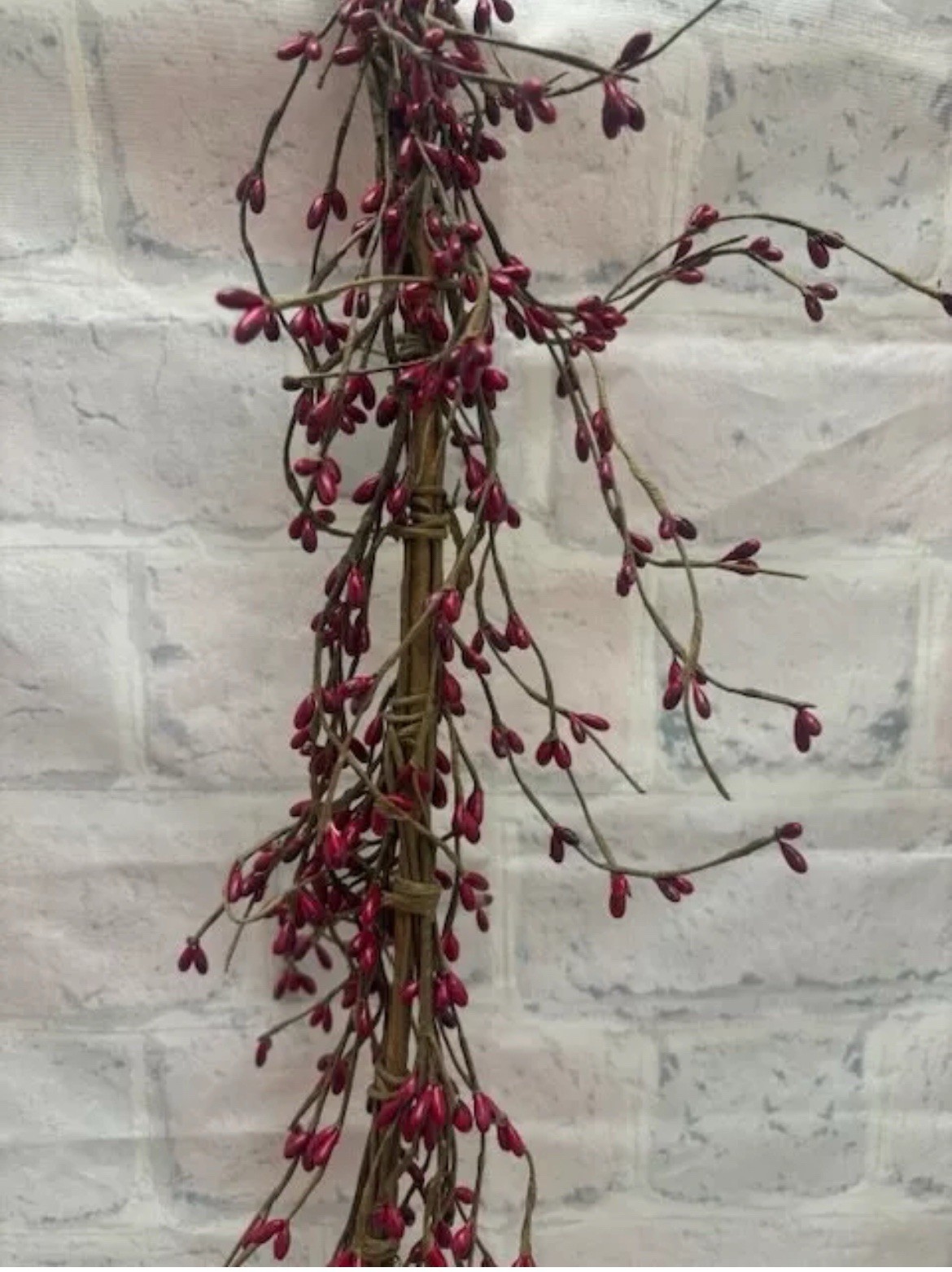 Pip Berry Garland Burgundy 4′ / 48” Farmhouse Americana Primitive