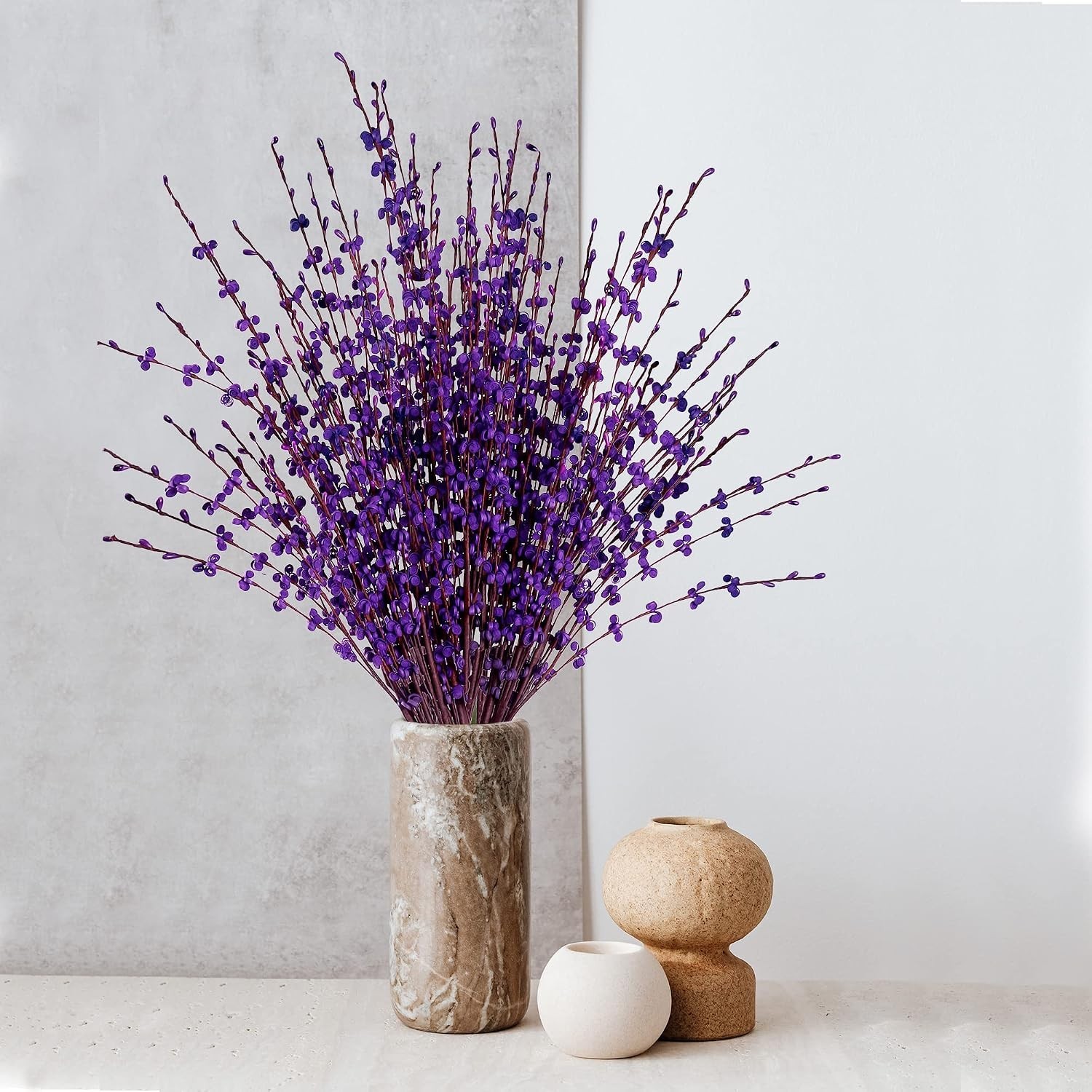 10 Pcs 29.5’’ Long Artificial Jasmine Flowers Tall Fake Flower Bouquet Faux J…