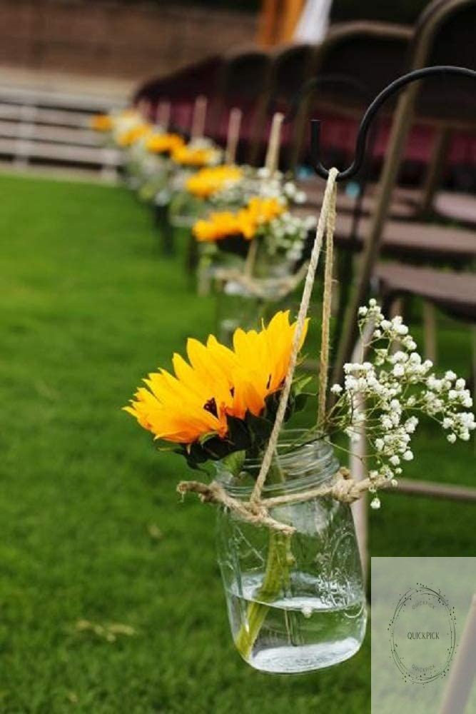 Artificial Sunflower Flowers Long Stem Silk Fake Large Sunflowers Decoration for