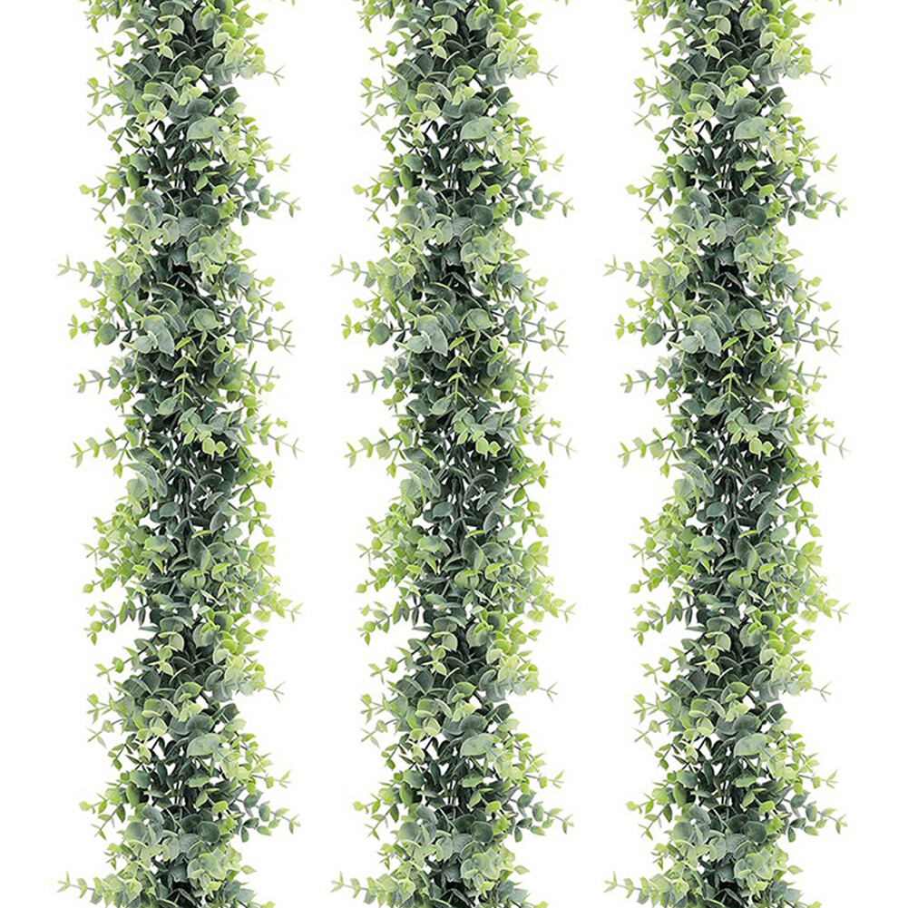 US 2-4 Pack 30 Feet Artificial Ivy Leaf Plants Faux Greenery Garland Plants Vine