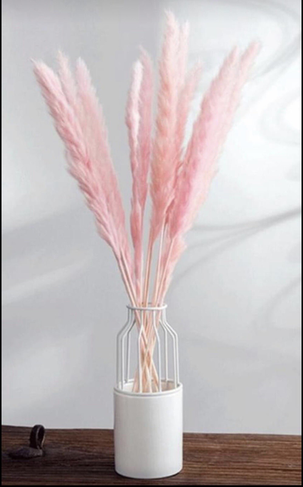 15PCS Natural Dried Pampas Grass 24 In. Reed Flower Wedding Bouquet Home Decors
