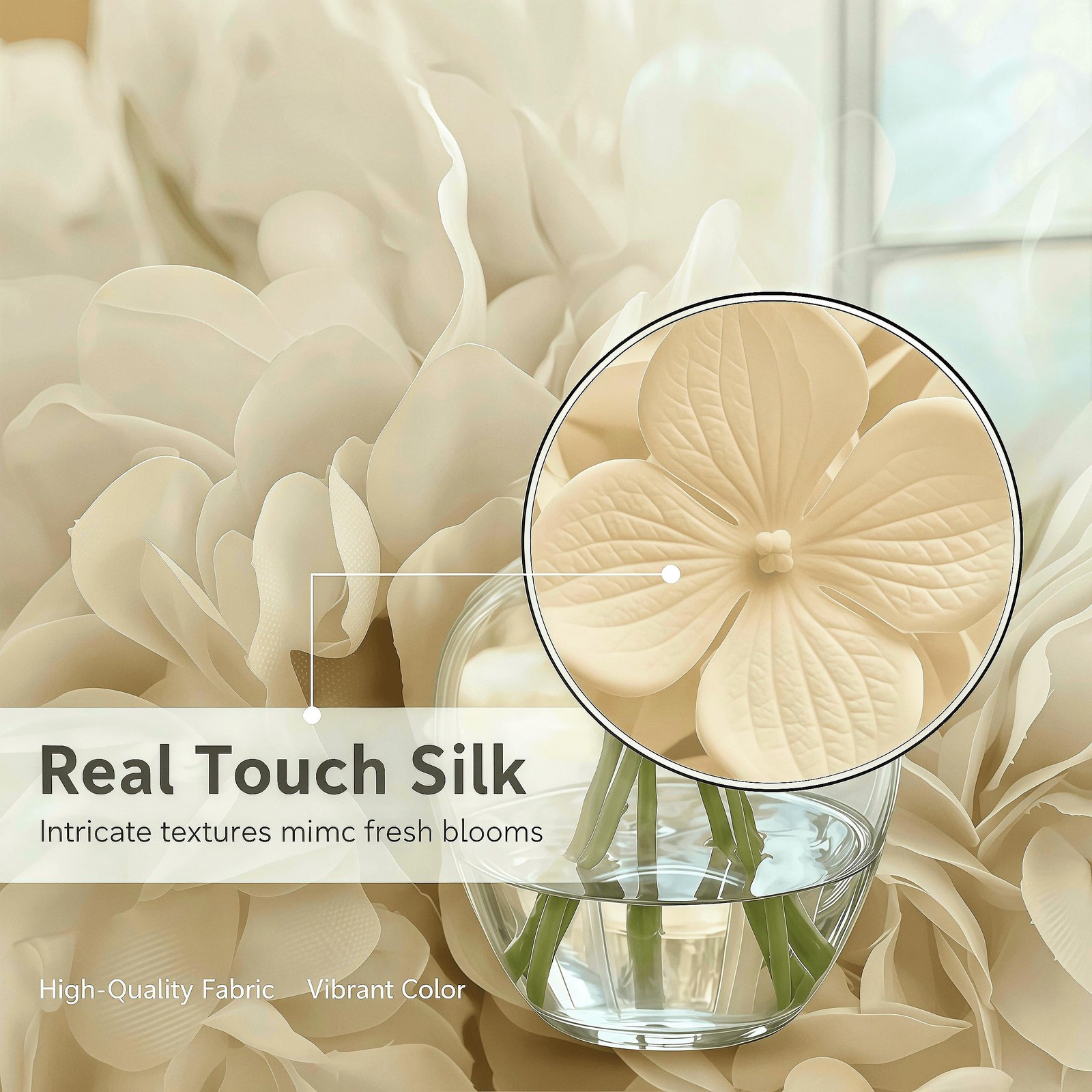Artificial Flower Hydrangea Fake Hydrangea, Used in The Center of The Family …