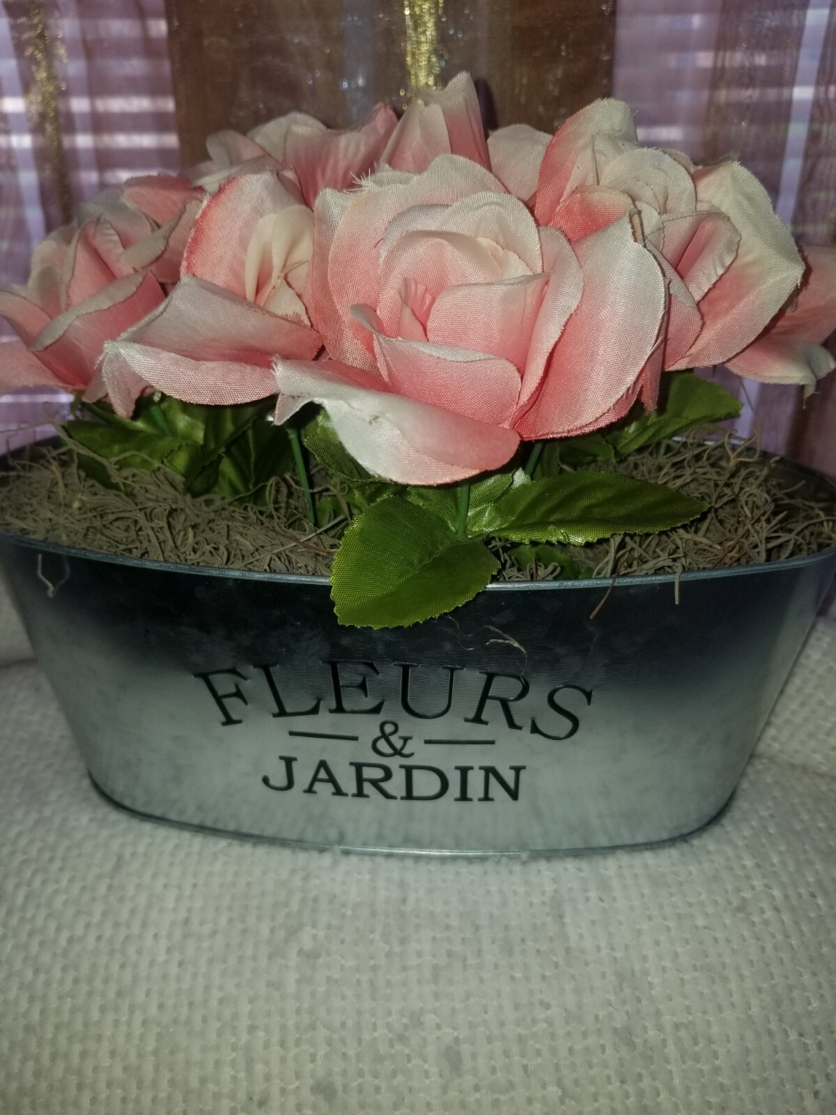 Custom made flower arrangements with holder
