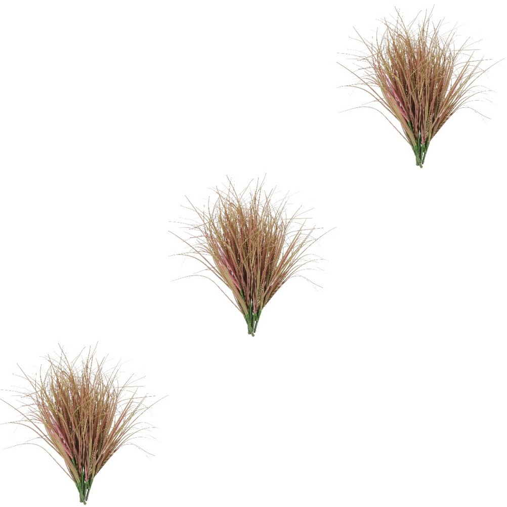 3 Pieces Fake Plants for Outdoors Artificial Tall Grass Decor Model