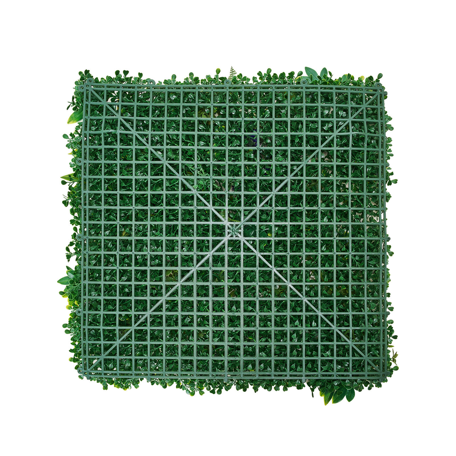 Uimoso Artificial Grass Wall Panels 8 PCS 20 x 20 in 3D Greenery Decor Privacy
