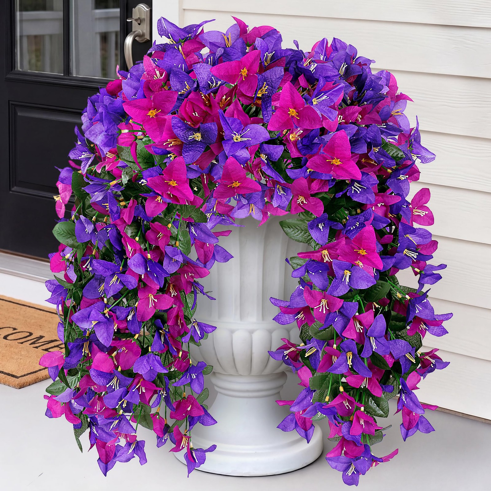 Artificial Bougainvillea Flowers Fake Hanging Flowers Plants for Outdoor Outs…