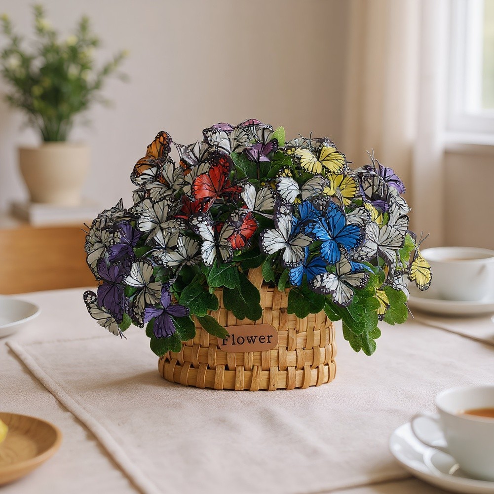 Butterfly Orchid Fake Flower 3D Printed for Wedding Table Centerpieces