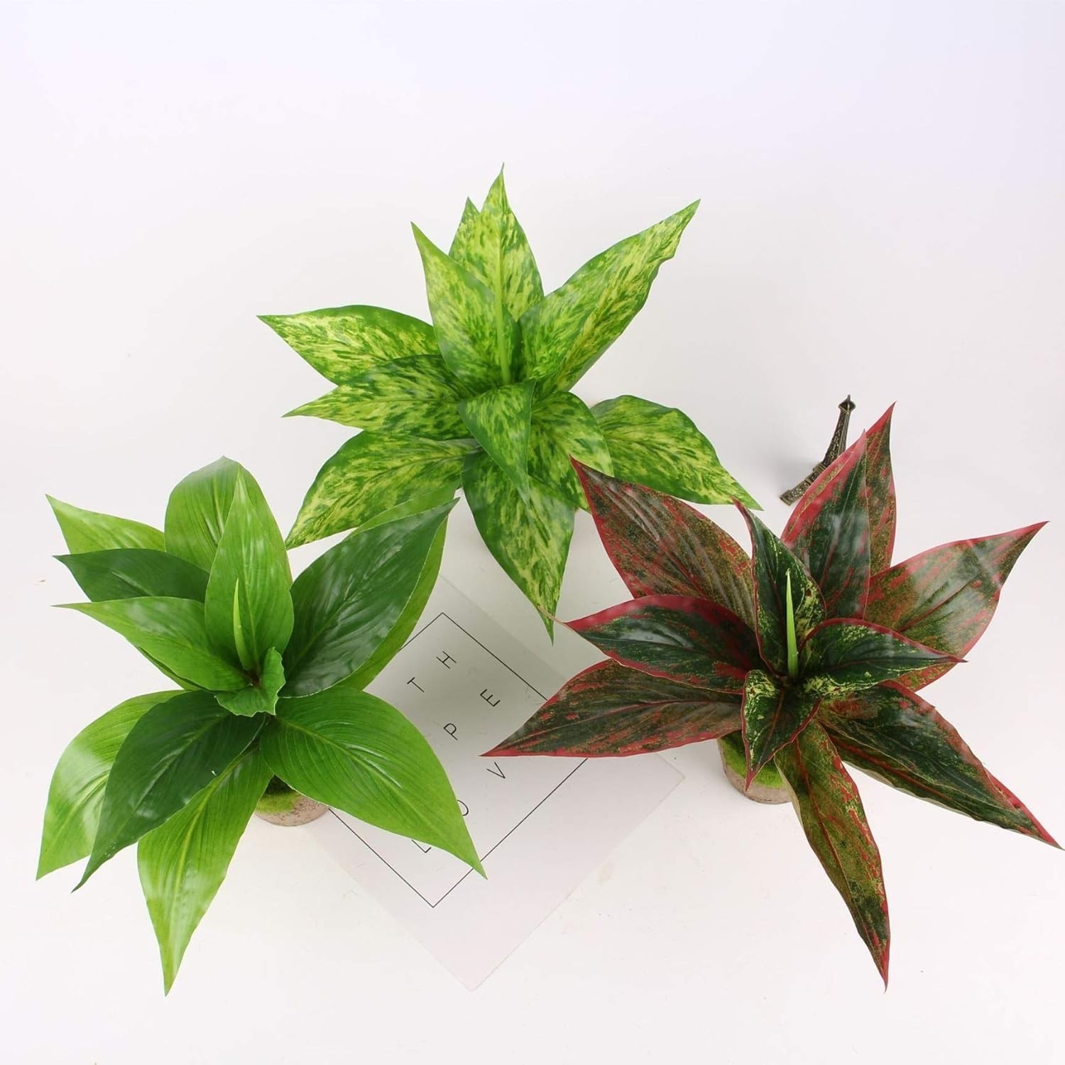 Artificial Plants 2 Pack Faux Grass Outdoor Indoor Decor Wedding Party Greene…
