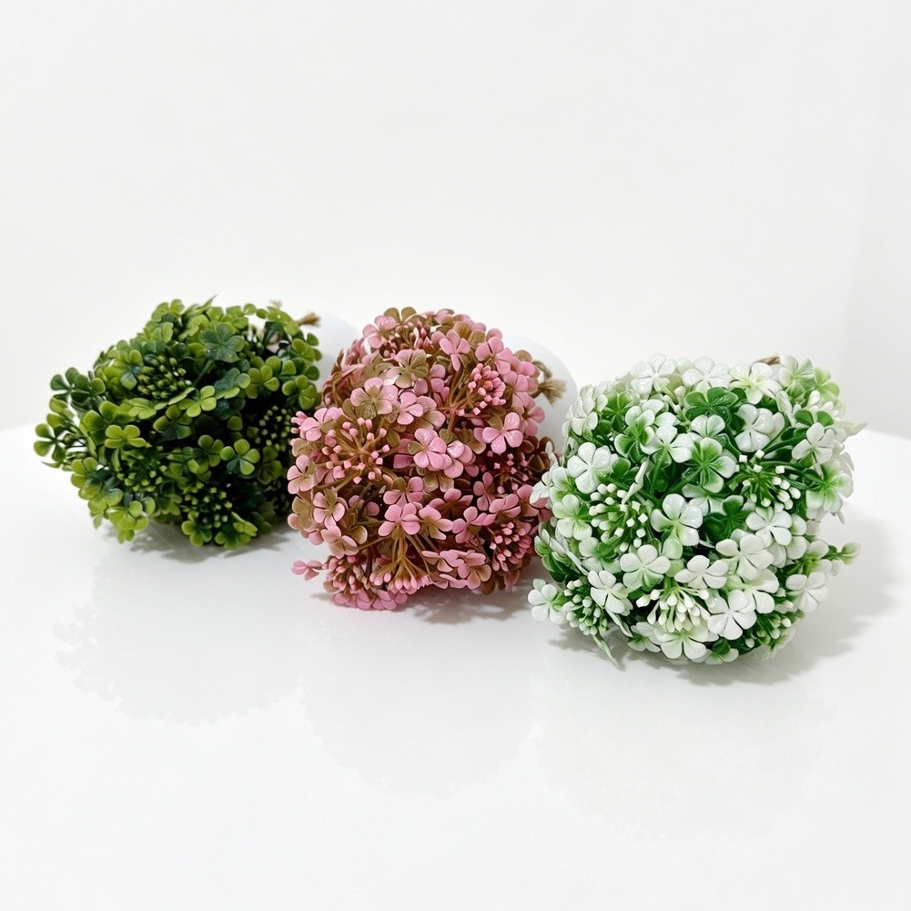 Artificial Orchid Bonsai Decor Plastic Fake Plant 16cm with 14 Lifelike Flowers