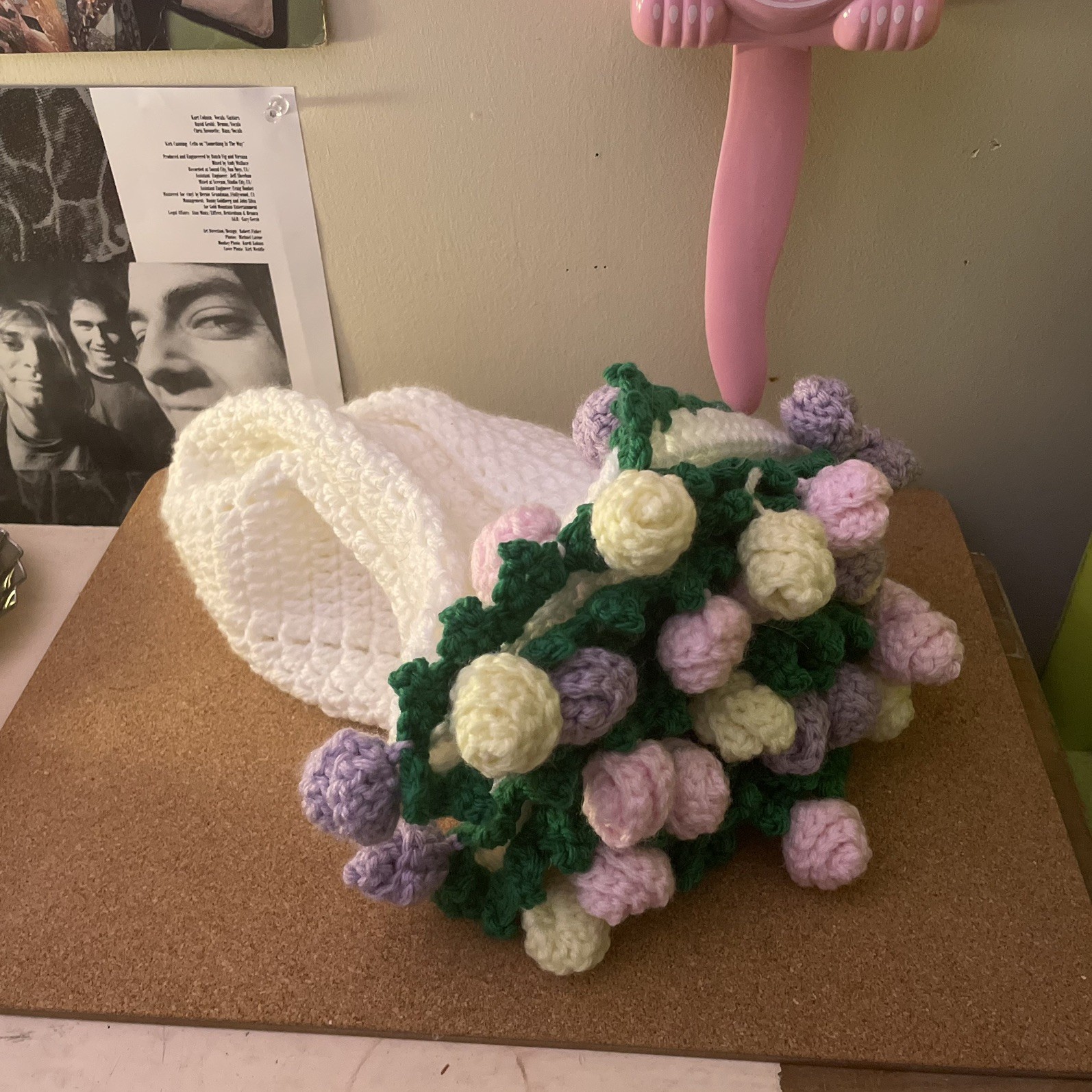 Flower Bouquet Blanket Handmade Crochet Flower Blanket Knitted Throw Blanket