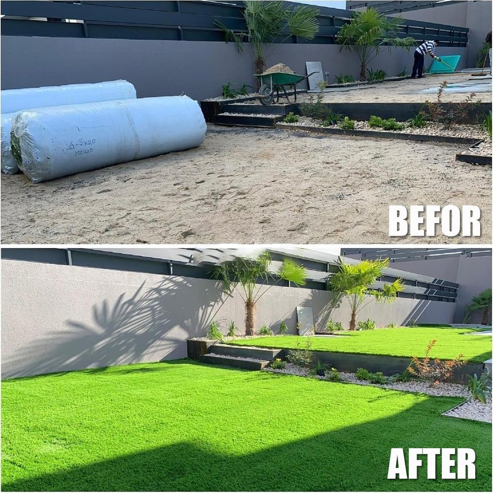 Thick Artificial Grass Turf 7x15FT, 1.77 Inch Realistic Fake Grass Rug with