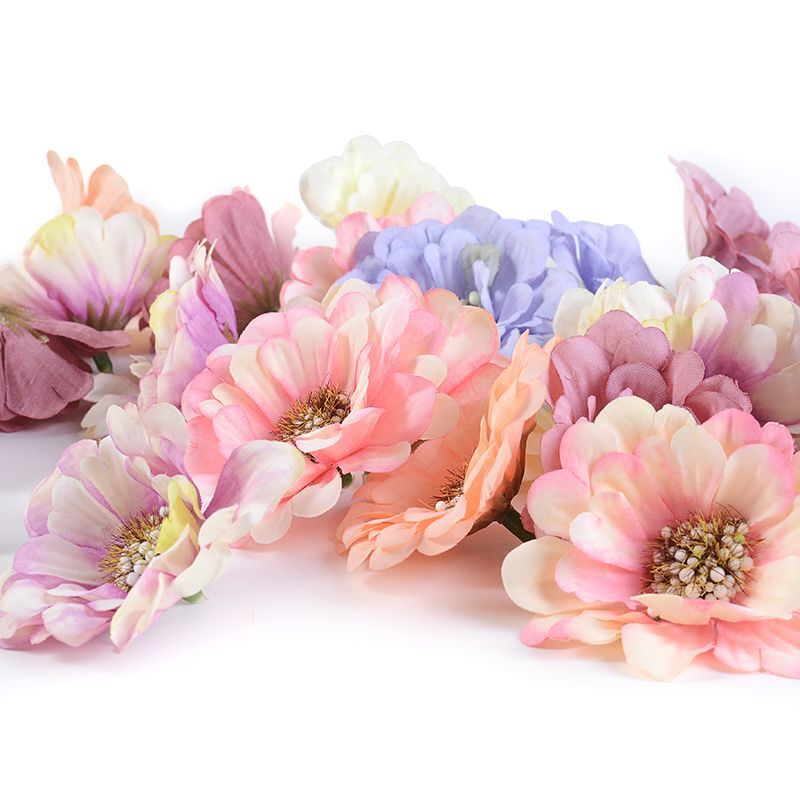 Lotus Artificial Silk Head Flowers Wedding Home Party Decoration Flower 10-20pcs