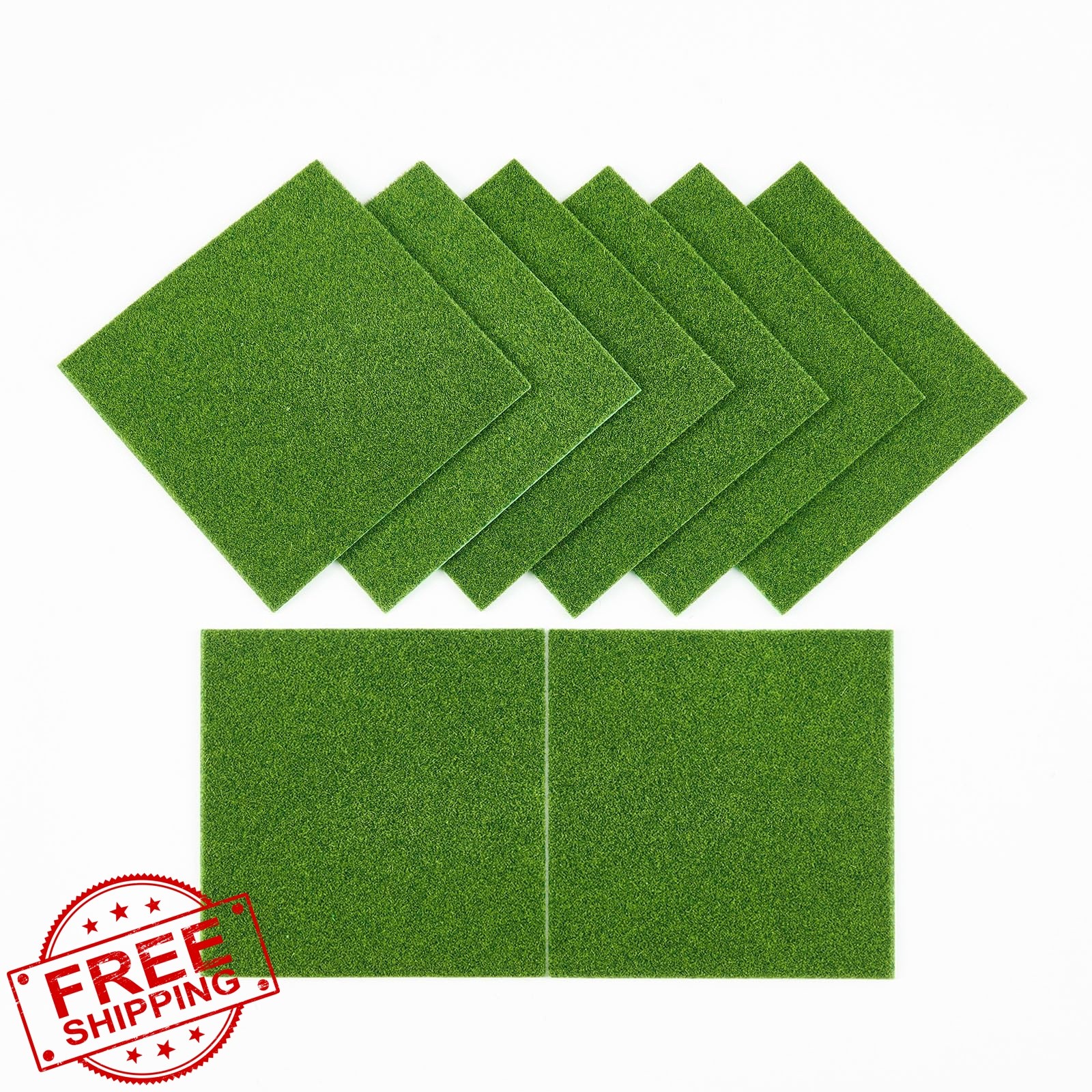 NATURFLAIR Fake Grass 6×6 Inch Green 2