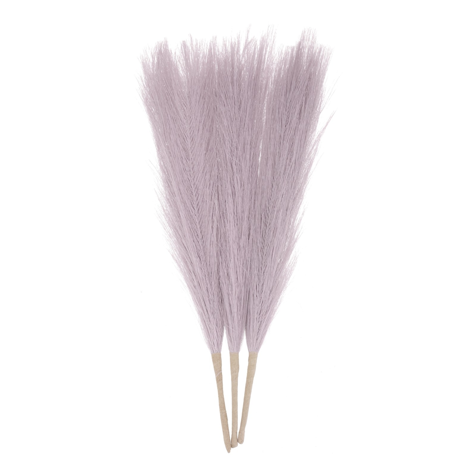 3pcs Dried Faux Pampas Grass 17″ Artificial Pampas Grass Decor Lilac
