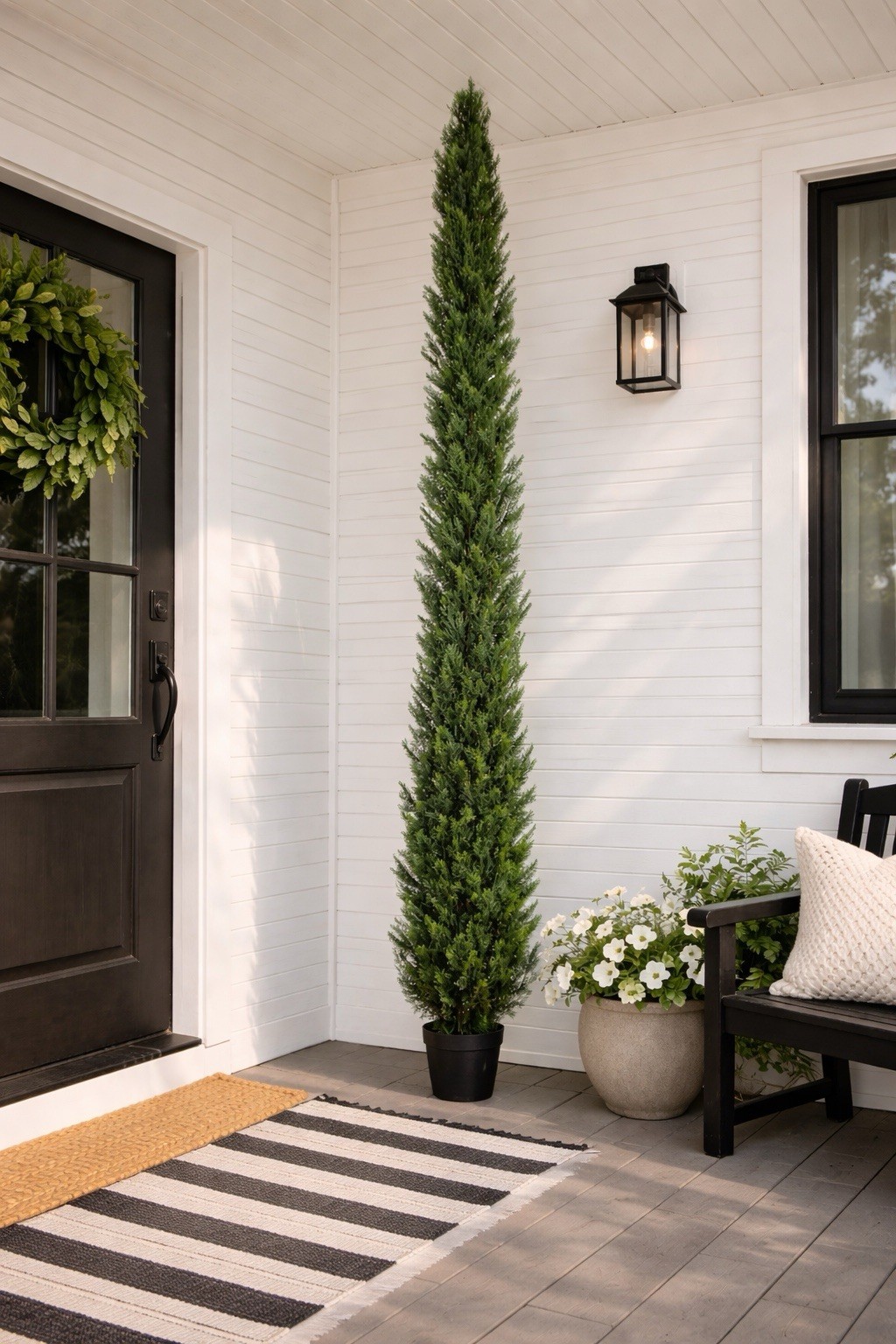 12’ Cedar Topiary Artifical Tree UV (Indoor/Outdoor) Home Decor. Retail $449