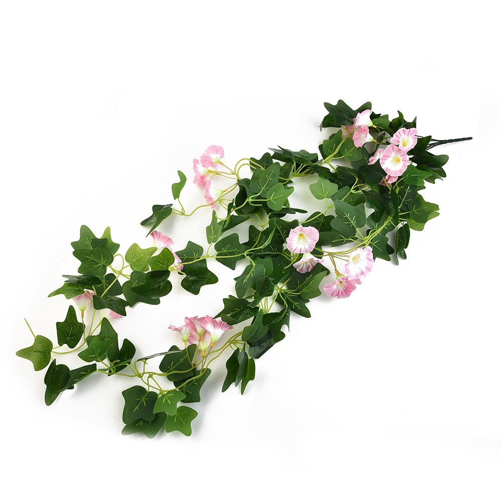 1PCS Artificial Fake Hanging Silk Plastic Flowers Vine Plant Garden Decoration
