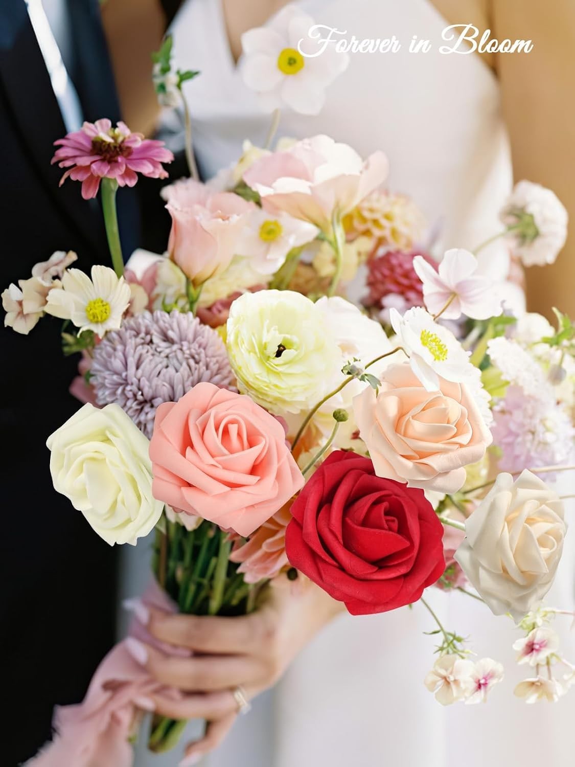 Artificial Roses for DIY Wedding Bouquet