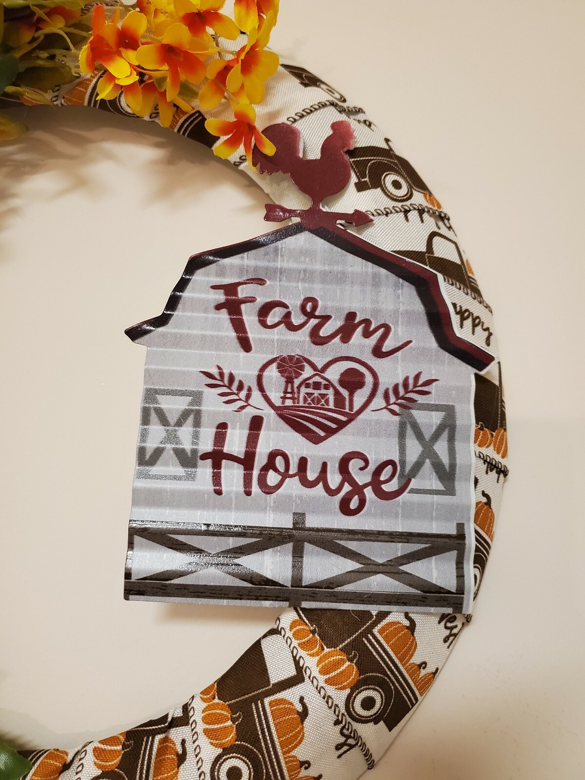 FARMHOUSE wreath Hydrangeas Hyacinth Heart burlap FALL spring SUMMER Front Door