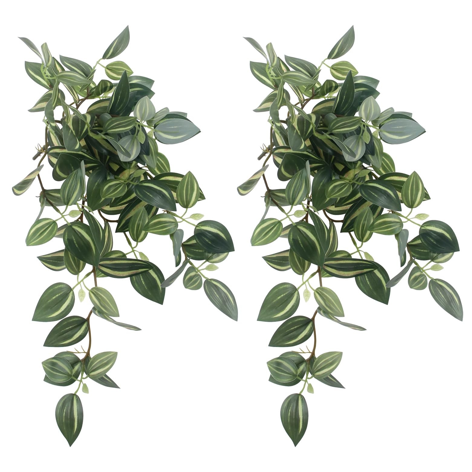2 Pcs Artificial Ivy Plant, 18″ Faux Hanging Greenery DIY Faux Hanging Pothos…