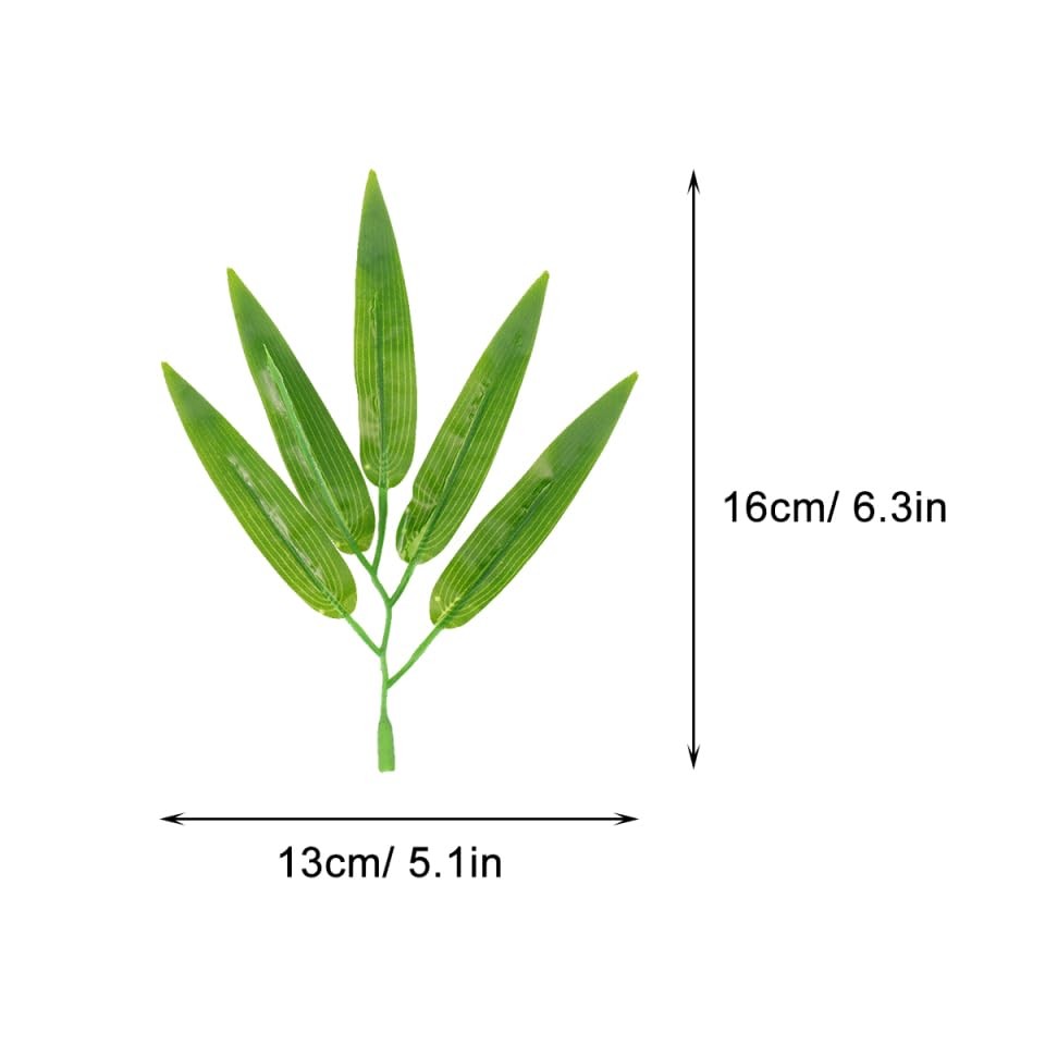 Simulated Bamboo Leaves Branches Artificial Greenery Home Office Party Decor …