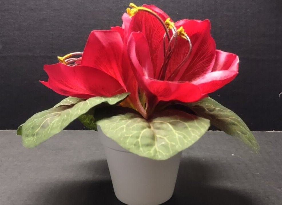 Artificial amaryllis flower table favor decoration