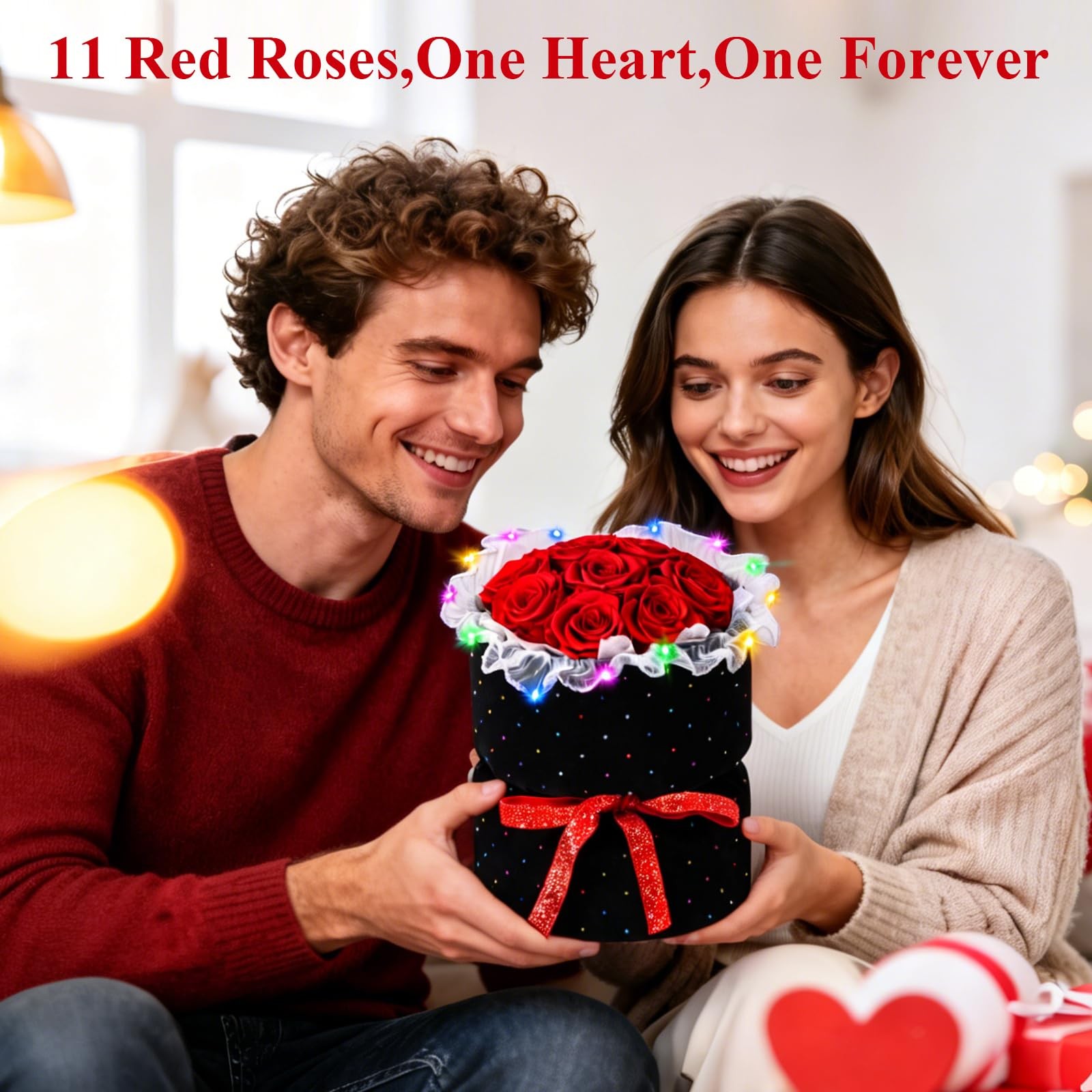 Preserved Flowers Bouquet Birthday Gifts for Women, Real Flowers for Delivery…